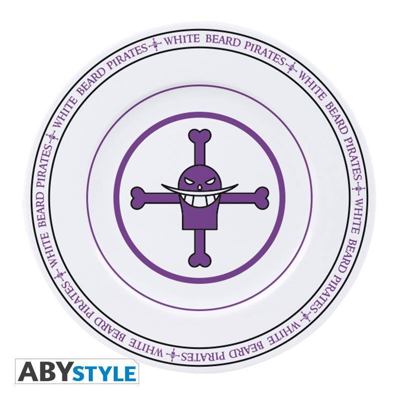 One Piece Set aus 4 Tellern Embleme