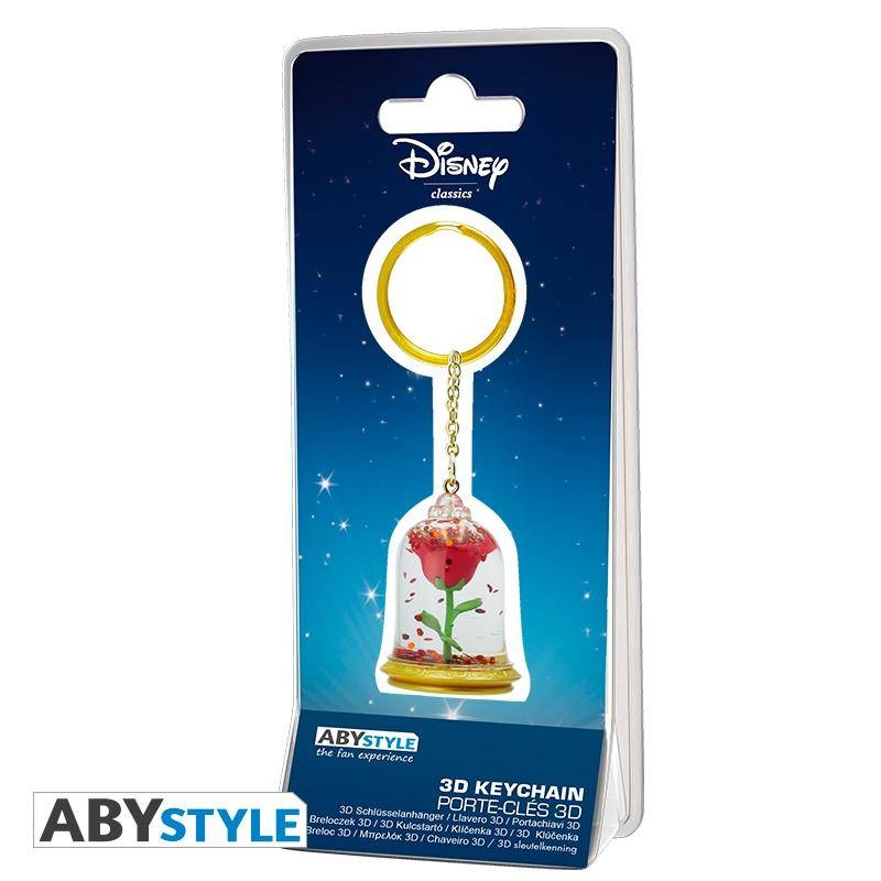 Disney - Schlüsselanhänger 3D "Die Schöne und das Biest" Rose