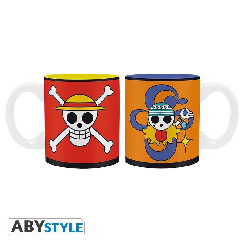 One Piece 2 espresso Tassen Luffy & Nami Embleme Set