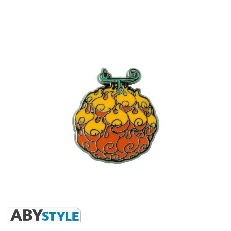 One Piece Ansteck-Pin Flame-Flame Fruit