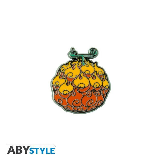 One Piece Ansteck-Pin Flame-Flame Fruit