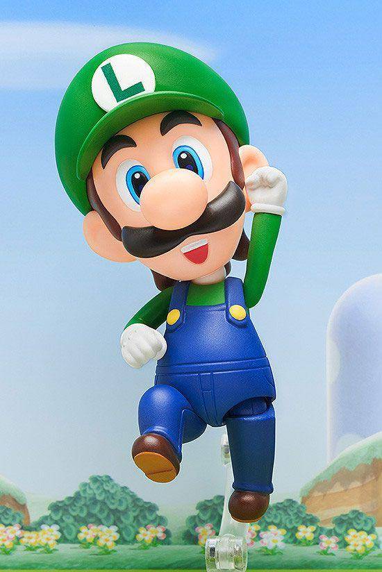 Super Mario Bros. Nendoroid Actionfigur Luigi 10 cm