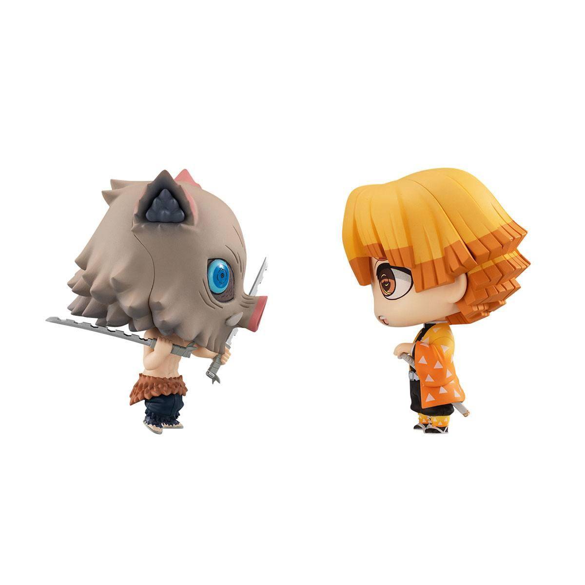 Demon Slayer: Kimetsu no Yaiba Chimimega Buddy Series Minifiguren 2er-Pack Zenitsu & Inosuke DX 7 cm