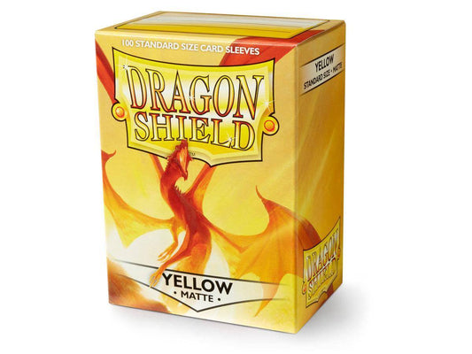 Dragon Shield - Kartenhüllen Standard Größe - Gelb Matt - 100 Stk
