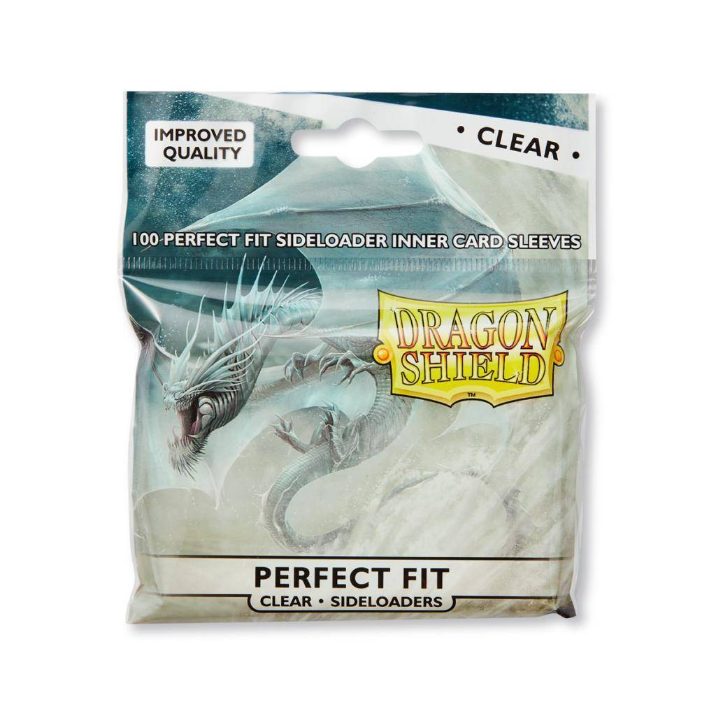 Dragon Shield Perfect Fit Kartenhüllen - Standardgröße (100) - Sideloader Transparent