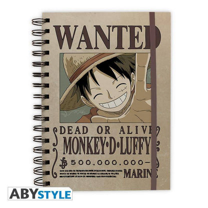 One Piece Notizbuch Wanted Luffy A5