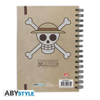 One Piece Notizbuch Wanted Luffy A5