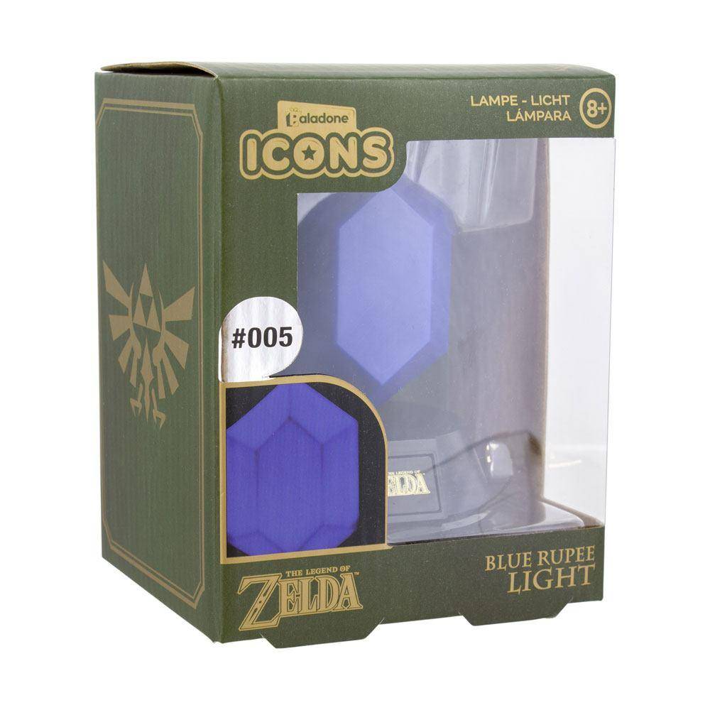 The Legend of Zelda 3D Icon Lampe Blue Rupee 10 cm
