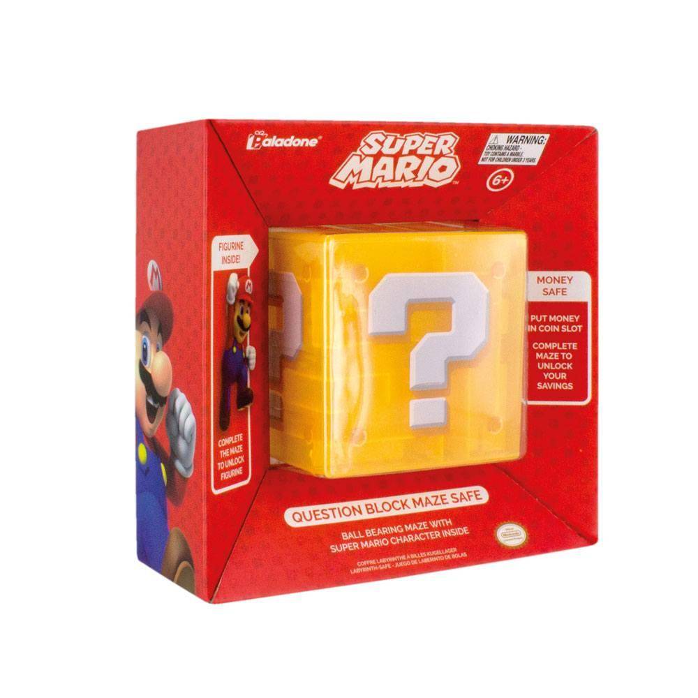 Super Mario Labyrinth Spiel / Spardose mit Super Mario Figur