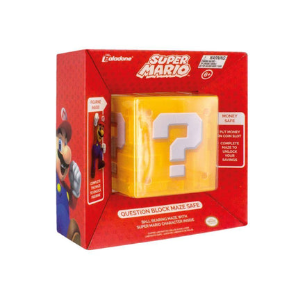 Super Mario Labyrinth Spiel / Spardose mit Super Mario Figur