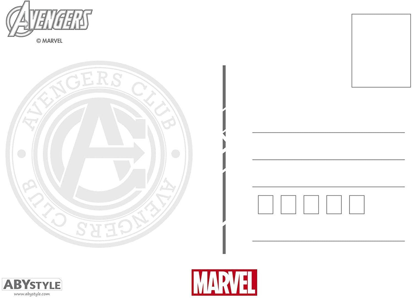 Marvel - 5 Postkarten Marvel - Set 1 (14,8x10,5cm)