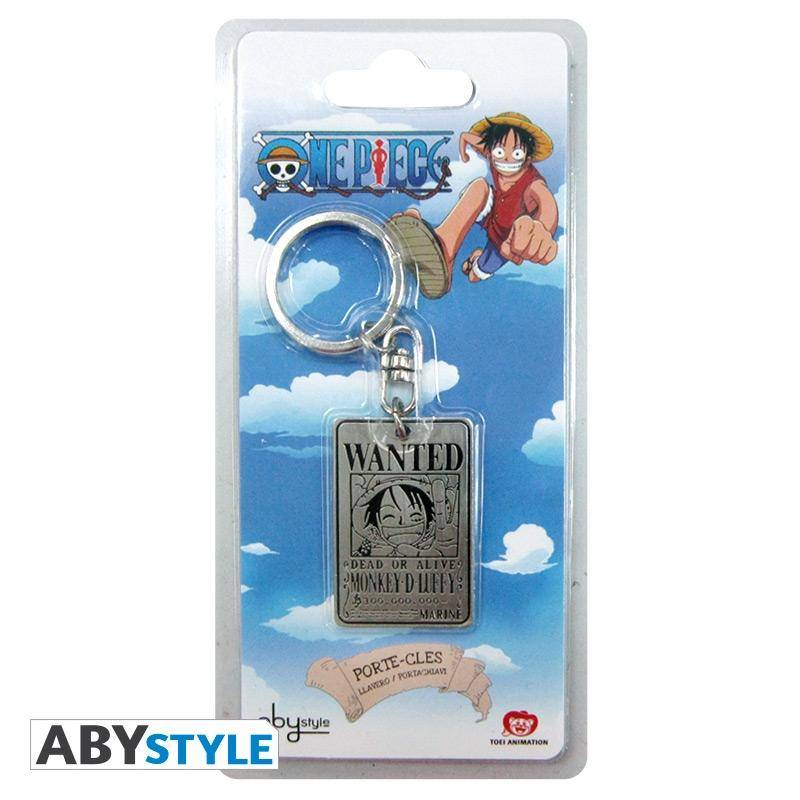 One Piece Schlüsselanhänger Wanted Luffy