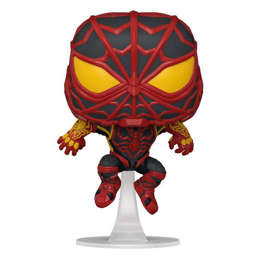 Marvel's Spider-Man POP! Games Vinyl Figur Miles Morales Strike Suit 9 cm
