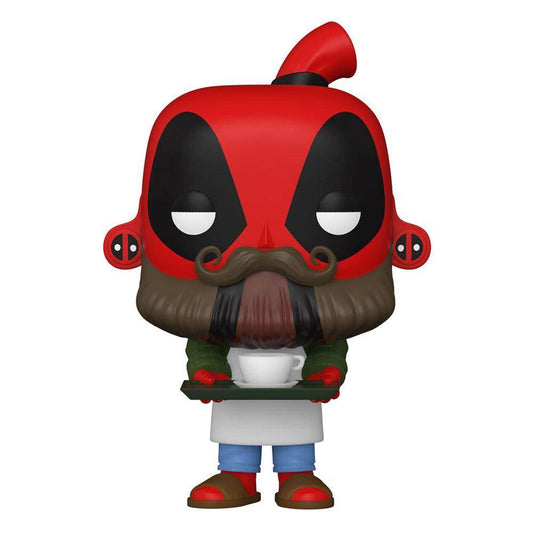 Marvel Deadpool 30th Anniversary POP! Vinyl Figur Coffee Barista Deadpool 9 cm