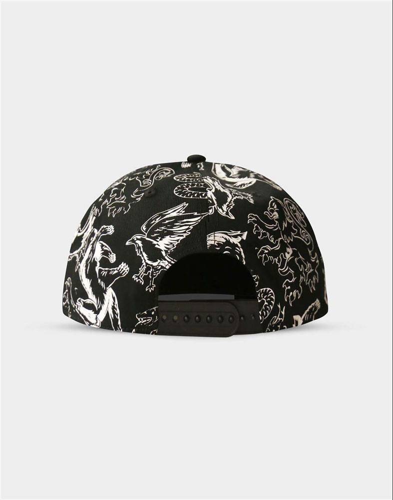 Harry Potter Snapback Kappe Heraldic Animals BW