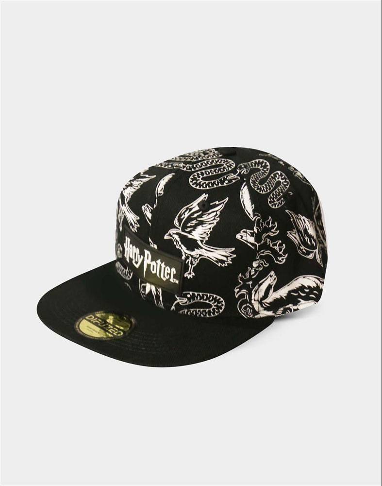 Harry Potter Snapback Kappe Heraldic Animals BW