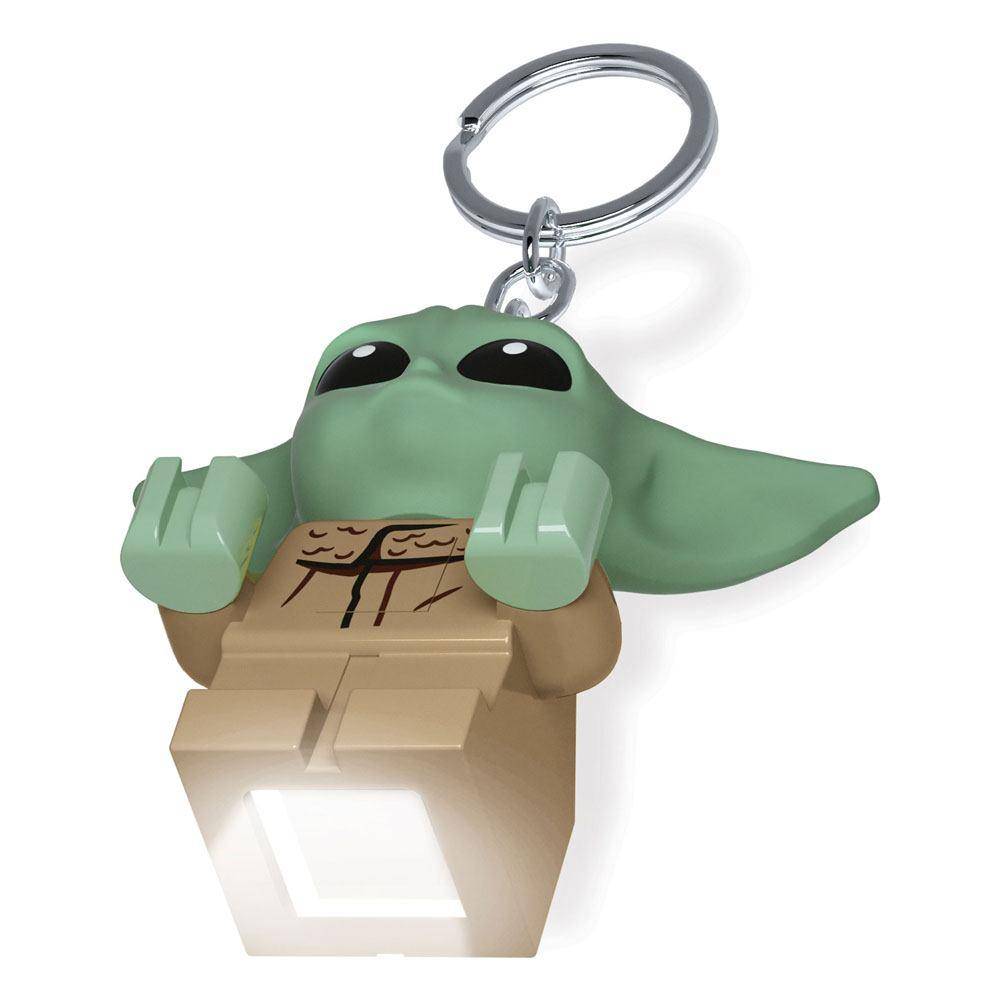LEGO Star Wars The Mandalorian Schlüsselanhänger mit Leuchtfunktion Baby Yoda 6 cm