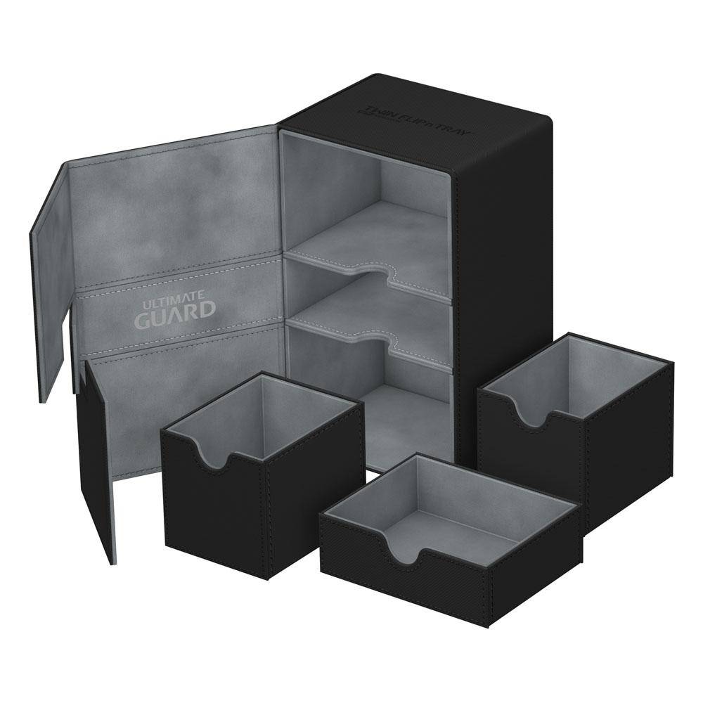 Ultimate Guard Twin Flip´n´Tray Deck Case 160+ Standardgröße XenoSkin Schwarz