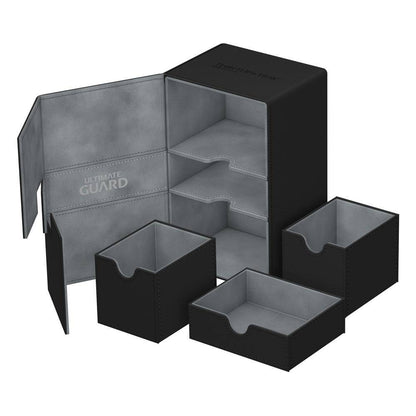 Ultimate Guard Twin Flip´n´Tray Deck Case 160+ Standardgröße XenoSkin Schwarz
