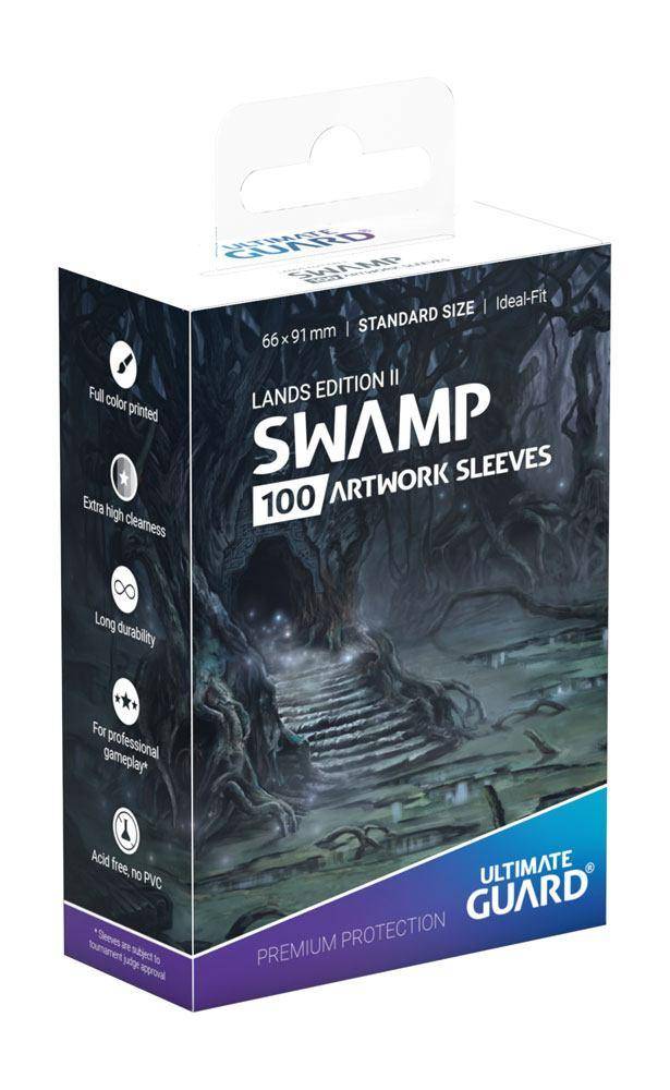 Ultimate Guard Printed Sleeves Standardgröße Lands Edition II Sumpf (100)