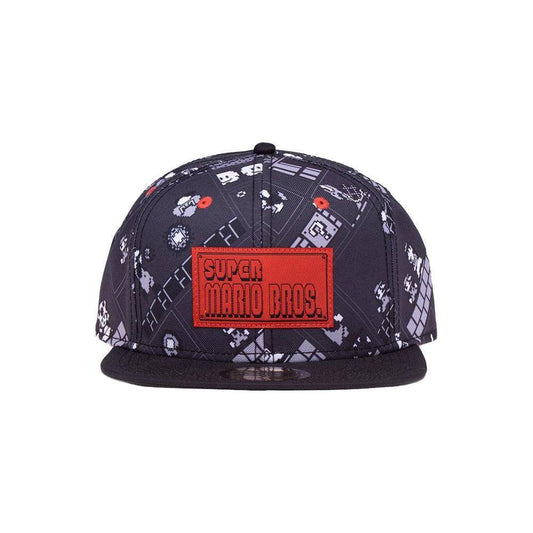 Super Mario Snapback Kappe 8-bit AOP