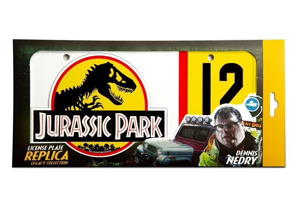 Jurassic Park Replik 1/1 Dennis Nedry Nummernschild