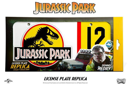 Jurassic Park Replik 1/1 Dennis Nedry Nummernschild