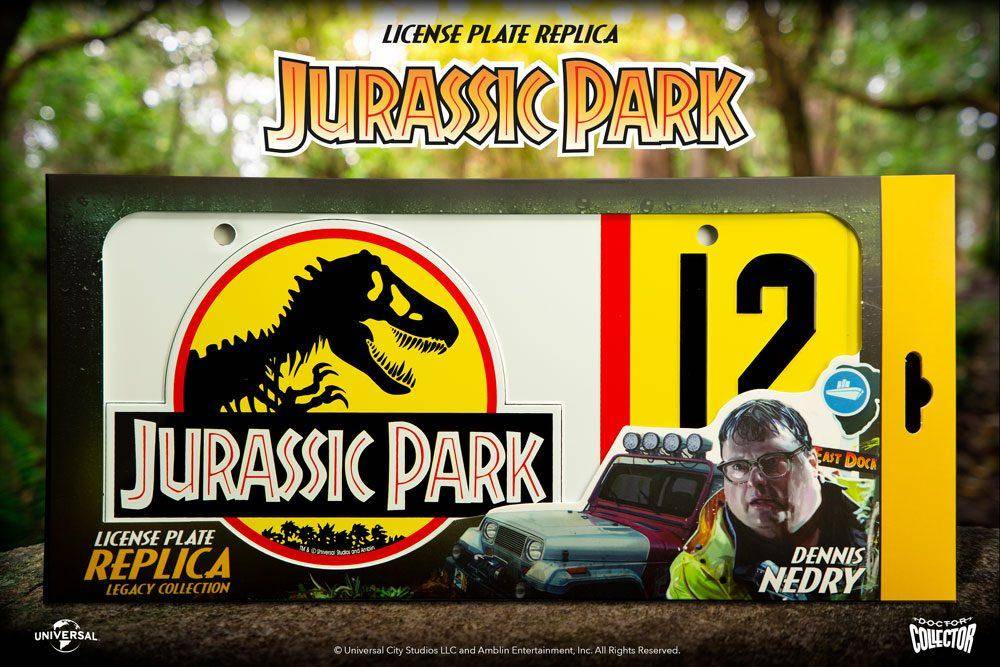 Jurassic Park Replik 1/1 Dennis Nedry Nummernschild