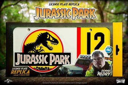 Jurassic Park Replik 1/1 Dennis Nedry Nummernschild
