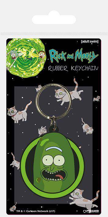 Rick and Morty Gummi-Schlüsselanhänger Pickle Rick 6 cm