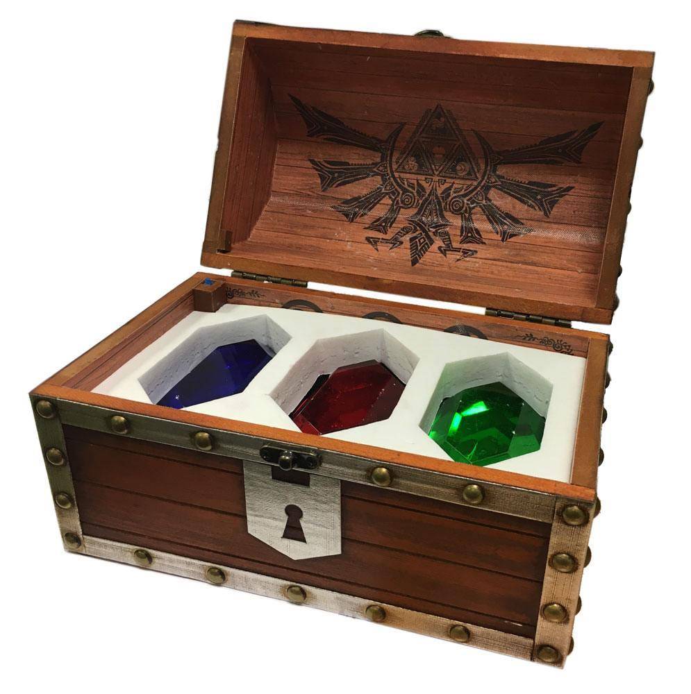 Legend of Zelda Briefbeschwerer 3er-Pack Rubin-Truhe