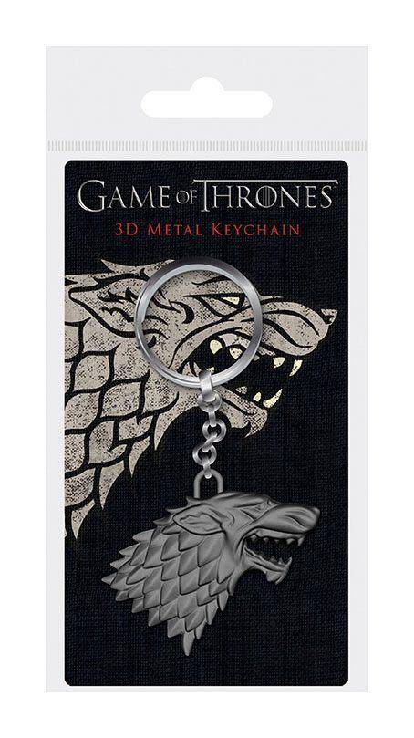 Game of Thrones 3D Metall-Schlüsselanhänger Stark Sigil 6 cm