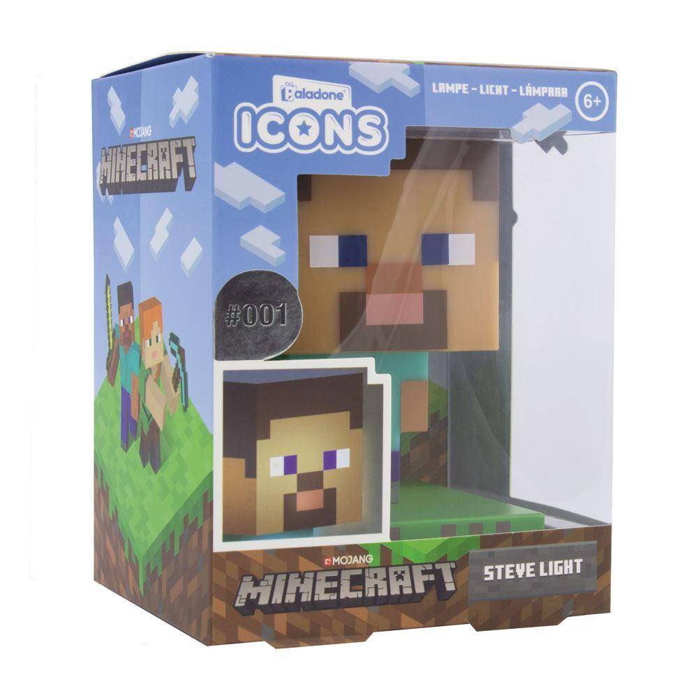 Minecraft 3D Icon Lampe Steve
