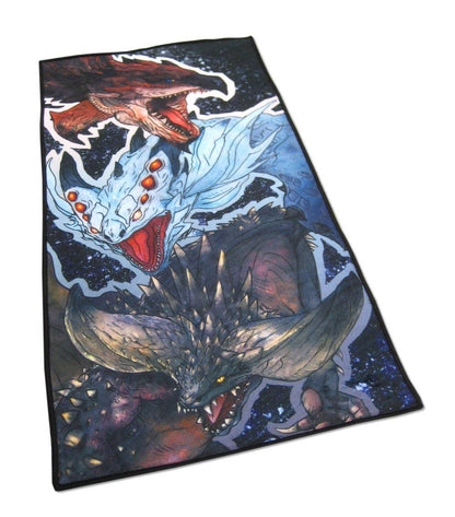 Monster Hunter World Handtuch Rathalos, Xenojiva & Nergikante 150 x 75 cm