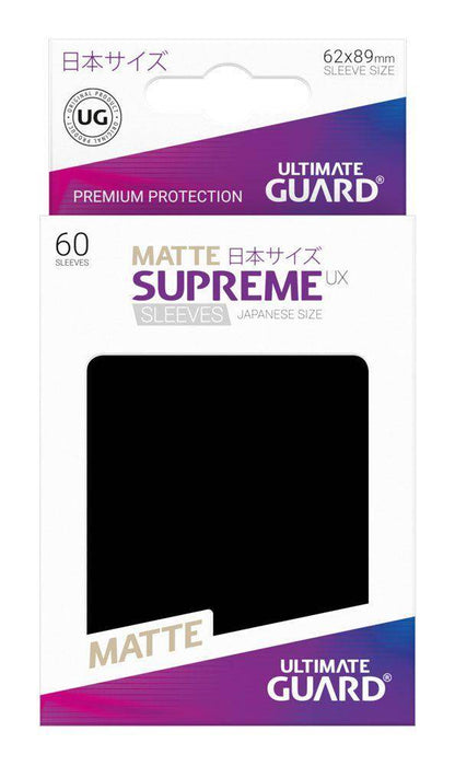 Ultimate Guard Supreme UX Sleeves Japanische Größe Matt Schwarz (60)