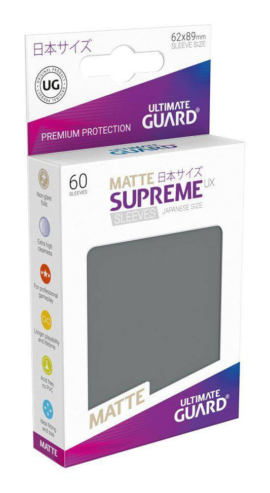 Ultimate Guard Supreme UX Sleeves Japanische Größe Matt Dunkelgrau (60)