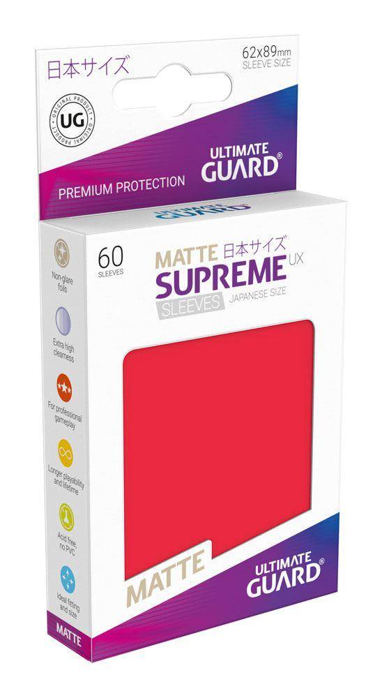 Ultimate Guard Supreme UX Sleeves Japanische Größe Matt Rot (60)