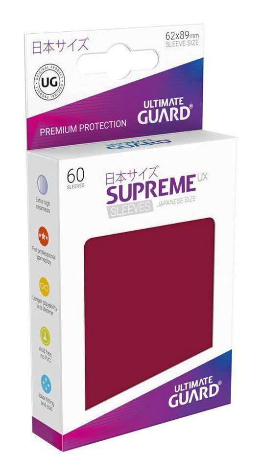 Ultimate Guard Supreme UX Sleeves Japanische Größe Burgundrot (60)
