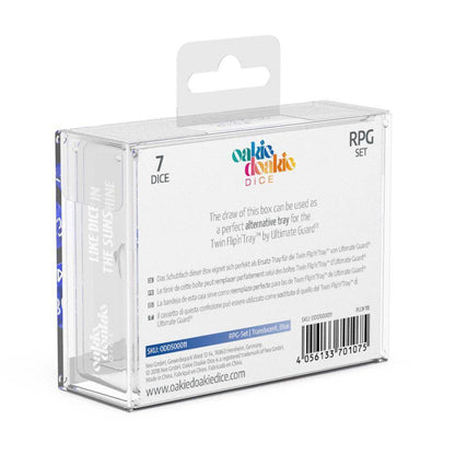 Oakie Doakie Dice Würfel RPG-Set Translucent - Blau (7)
