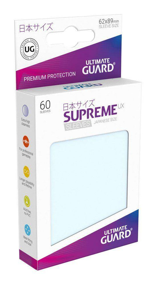 Ultimate Guard Supreme UX Sleeves Japanische Größe Transparent (60)
