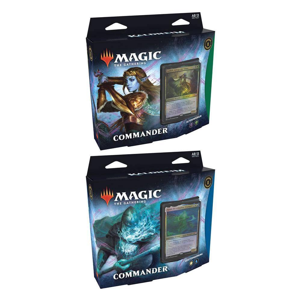 Magic the Gathering Kaldheim Commander-Decks Display deutsch