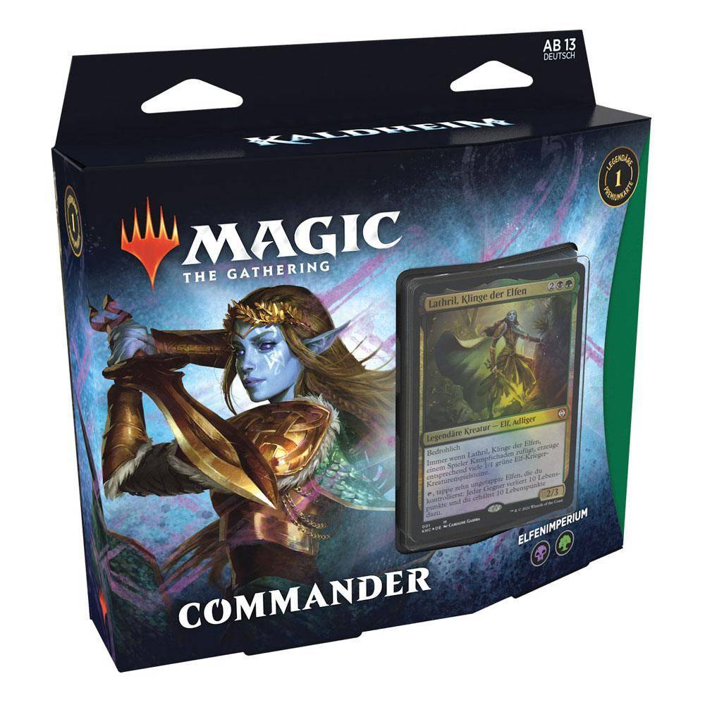 Magic the Gathering Kaldheim Commander-Decks Display deutsch