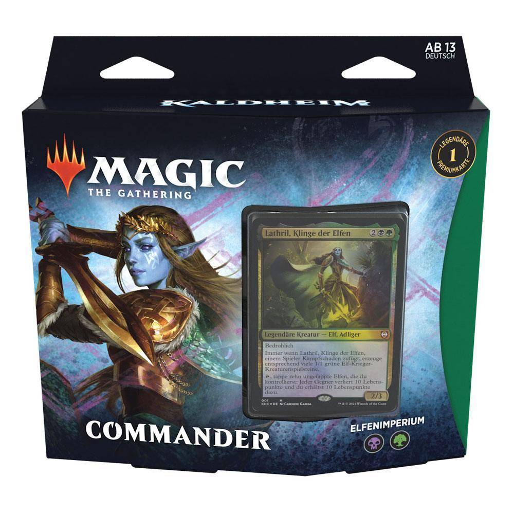 Magic the Gathering Kaldheim Commander-Decks Display deutsch
