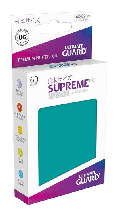 Ultimate Guard Supreme UX Sleeves Japanische Größe Petrolblau (60)