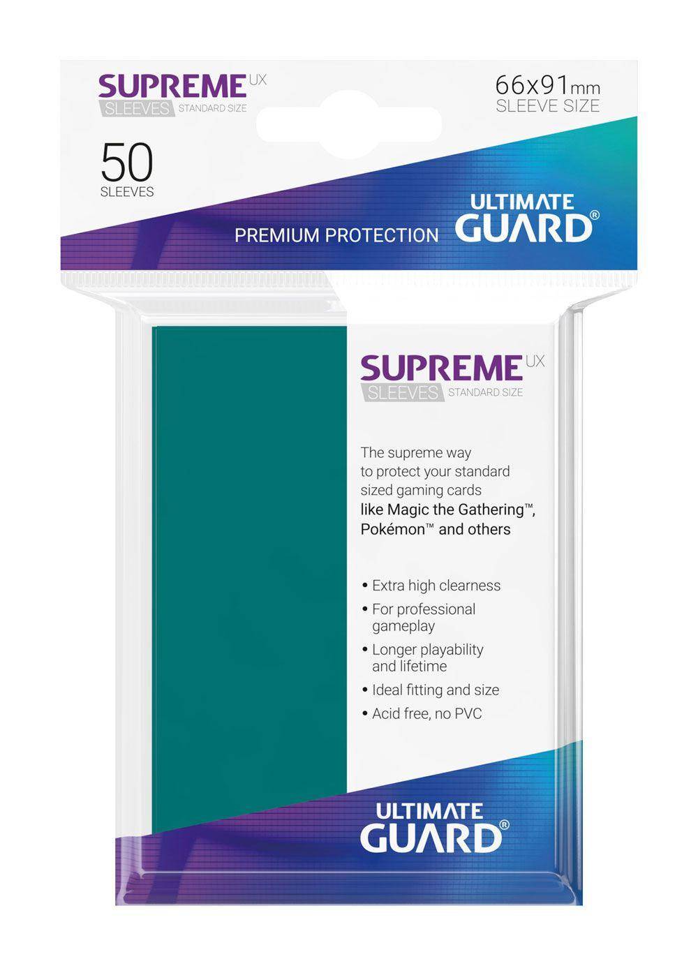 Ultimate Guard Supreme UX Sleeves Standardgröße Petrolblau (50)