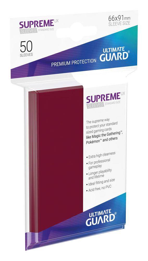 Ultimate Guard Supreme UX Sleeves Standardgröße Burgundrot (50)