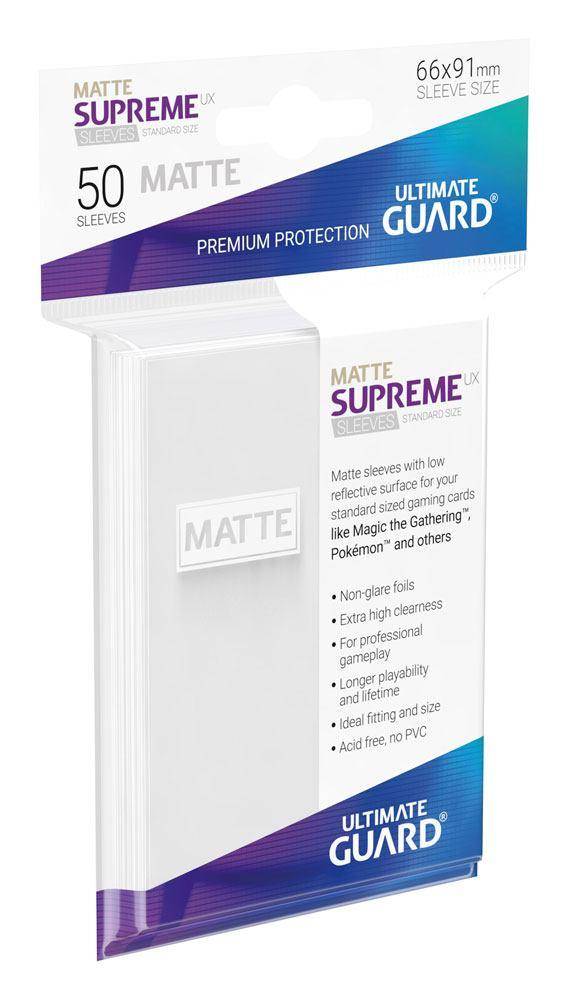 Ultimate Guard Supreme UX Sleeves Standardgröße Matt Weiß (50)
