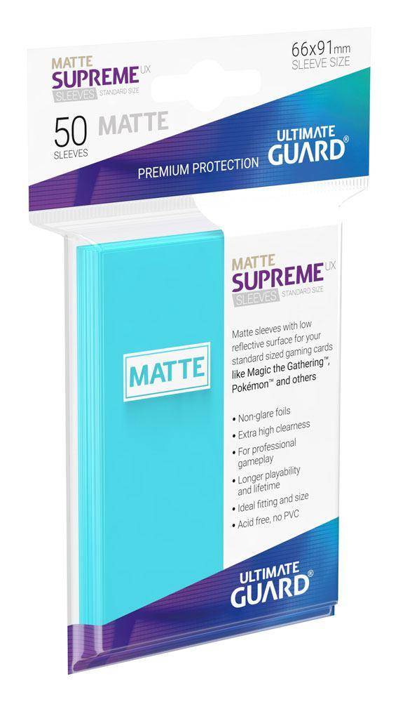 Ultimate Guard Supreme UX Sleeves Standardgröße Matt Aquamarin (50)