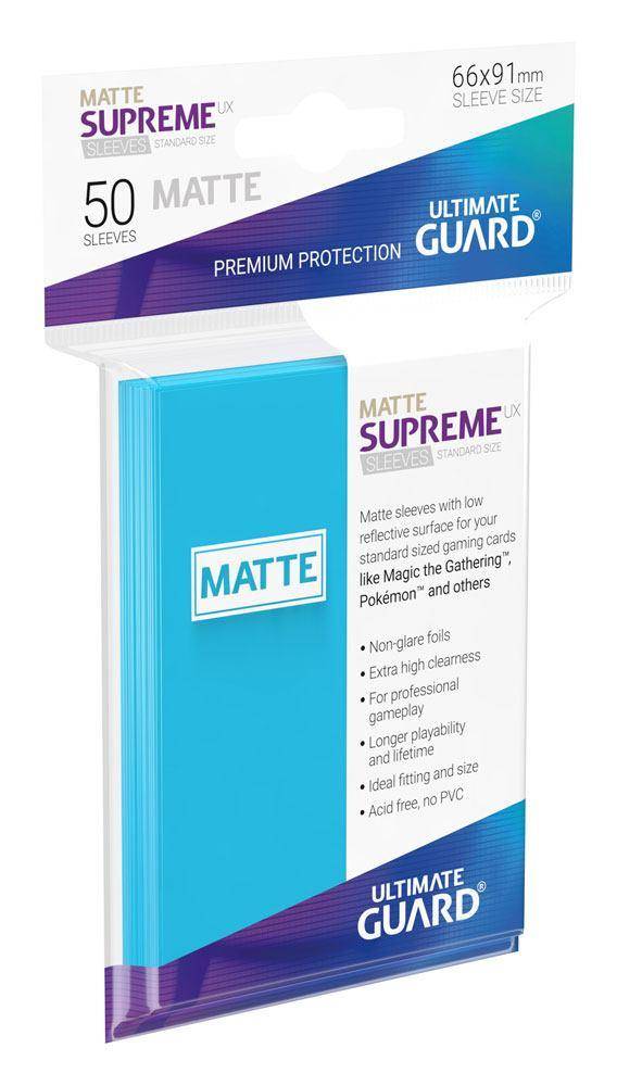 Ultimate Guard Supreme UX Sleeves Standardgröße Matt Hellblau (50)