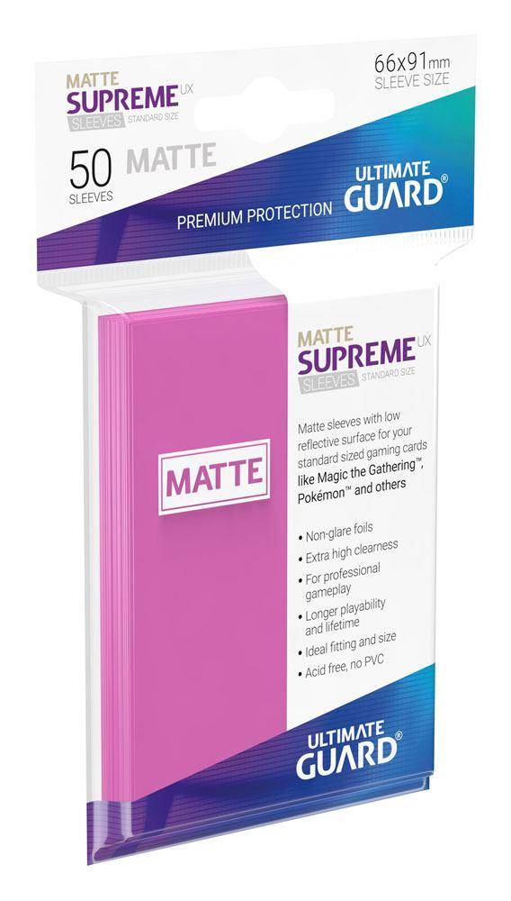 Ultimate Guard Supreme UX Sleeves Standardgröße Matt Pink (50)